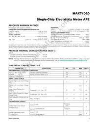 MAX71020AEUI+ Datasheet Page 2