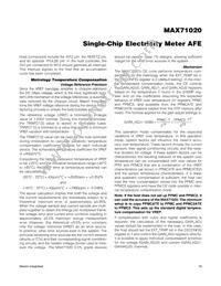 MAX71020AEUI+ Datasheet Page 19