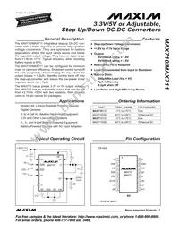 MAX710C/D Datasheet Cover