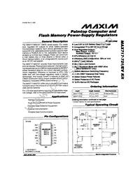MAX720CSE+T Datasheet Cover