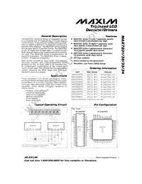 MAX7234BFIPL+ Datasheet Cover