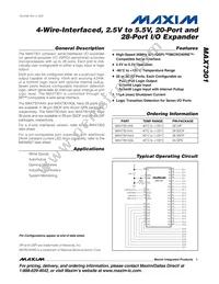 MAX7301ANI+ Datasheet Cover