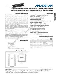 MAX7311AAG+T Datasheet Cover