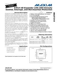 MAX7315ATE+TG071 Datasheet Cover