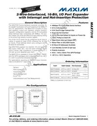 MAX7318AWG+T Datasheet Cover