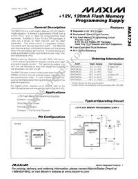 MAX734EPA+ Datasheet Cover