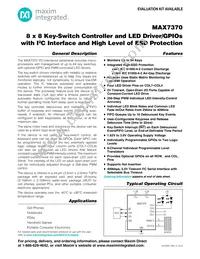 MAX7370ATG+T Datasheet Cover