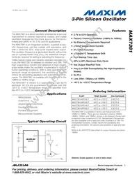 MAX7381AXR146+T Datasheet Cover