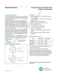 MAX7394ATTLY+T Datasheet Cover