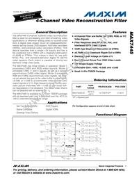 MAX7445EUD+T Datasheet Cover