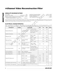 MAX7445EUD+T Datasheet Page 2