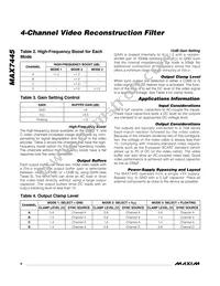 MAX7445EUD+T Datasheet Page 6