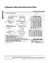MAX7445EUD+T Datasheet Page 8