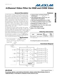 MAX7446EUD+T Datasheet Cover