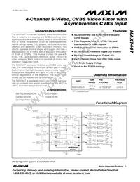 MAX7447EUD+T Datasheet Cover