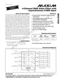 MAX7448EUD+T Datasheet Cover
