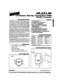 MAX751ESA+ Datasheet Cover