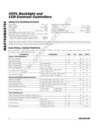 MAX753CSE+T Datasheet Page 2