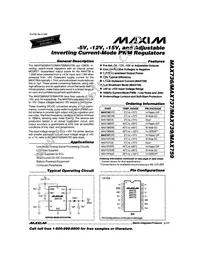MAX759CWE+T Datasheet Cover
