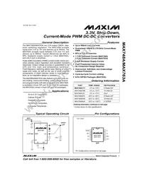 MAX763AESA+T Datasheet Cover