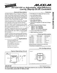 MAX771C/D Datasheet Cover