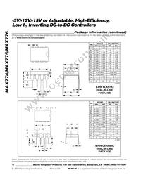 MAX774CPA+ Datasheet Page 16