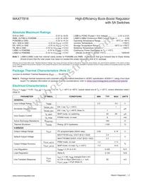 MAX77816AEWP+T Datasheet Page 2