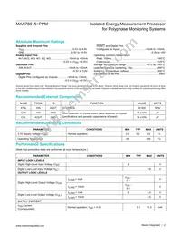MAX78615+PPM/C01T Datasheet Page 2