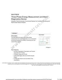 MAX78638+MD3/A00T Datasheet Cover