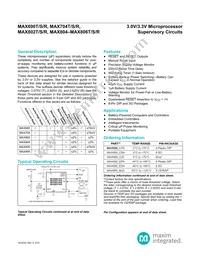 MAX802SESA+ Datasheet Cover