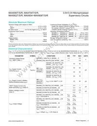 MAX802TESA+ Datasheet Page 2