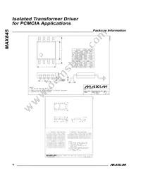 MAX845CSA+ Datasheet Page 16