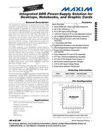 MAX8550AETI+T Datasheet Cover