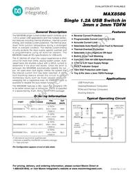 MAX8586ETA+TGC1 Datasheet Cover