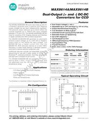 MAX8614BETD+TG104 Datasheet Cover