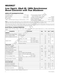 MAX8627ETD+T Datasheet Page 2