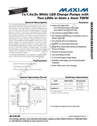 MAX8645XETI+T Datasheet Cover