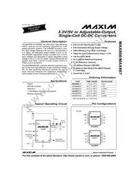 MAX866EUA+ Datasheet Cover