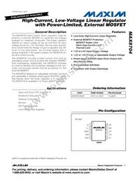 MAX8704EUB+T Datasheet Cover