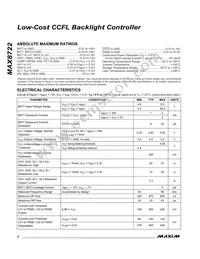 MAX8722EEG+T Datasheet Page 2