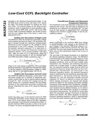 MAX8722EEG+T Datasheet Page 18