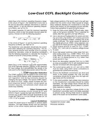 MAX8722EEG+T Datasheet Page 19