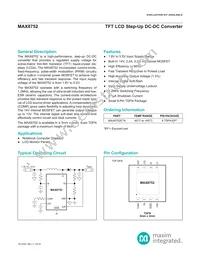 MAX8752ETA+T Datasheet Cover