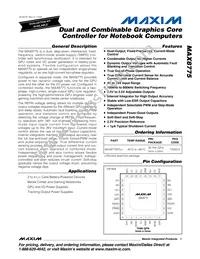 MAX8775ETJ+TG24 Datasheet Cover