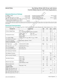 MAX8790ETP+TGA8 Datasheet Page 2