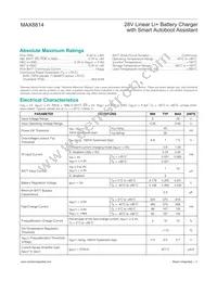 MAX8814ETA+TG104 Datasheet Page 2