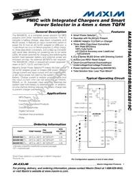 MAX8819AETI+TG104 Datasheet Cover