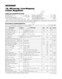 MAX8869EUE10+T Datasheet Page 2