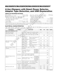 MAX8895WEWA+ Datasheet Page 2