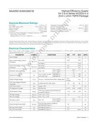 MAX8901BETA+TCH8 Datasheet Page 2